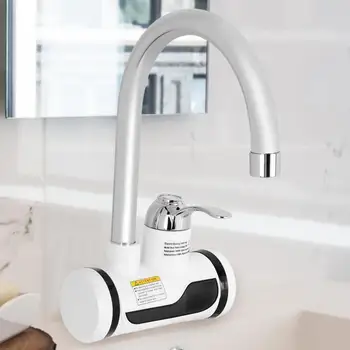 

Electric Water heater Faucet 3000w Bathroom Kitchen Instant Hot Electric Faucet Water Heating with LED Display EU Plug 220V