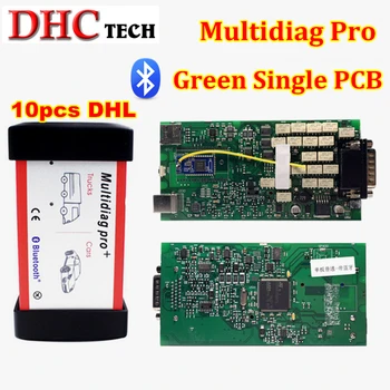 

10pcs DHL Multidiag Pro Ordinary single board Bluetooth newest 2016.00 version OBD2 Car Truck Diagnostic Tool MVD TCS