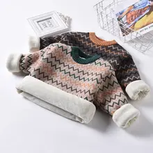 Newborn baby sweater autumn winter toddler fashion cotton thick velvet tops for bebe boys infant casual birthday clothing