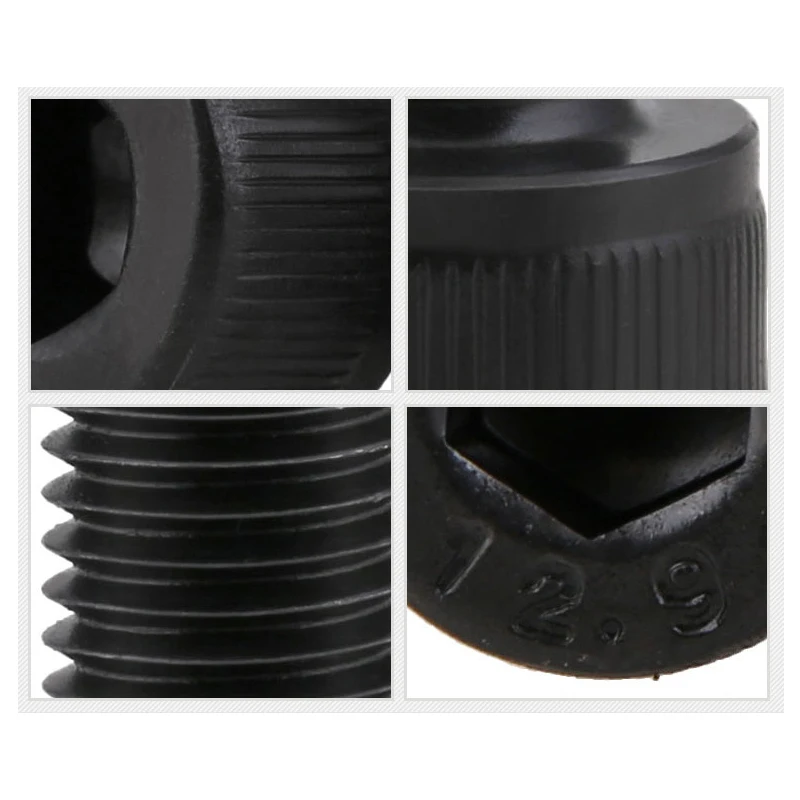 M3 Socket Head Cap Screws - High Tensile 12.9 Grade, Zinc Plated, Hex Key Drive, Metric (DIN 912)