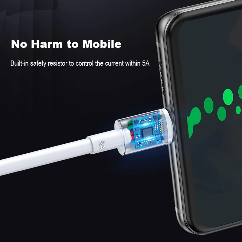 Кабель USB 5A type-C для samsung huawei P30 P20 P10 mate 30 20 10 Pro Plus lite USB 3,1 type-C Supercharge Super charger Cable