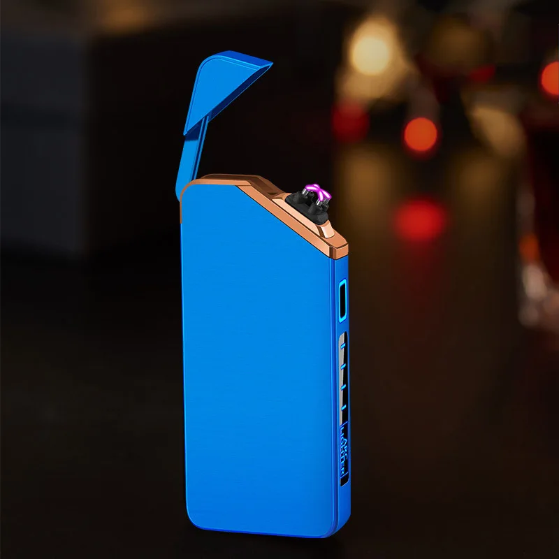Tanio Szybka laserowa zapalniczka elektryczna USB plazma podwójny łuk zapalniczka sklep