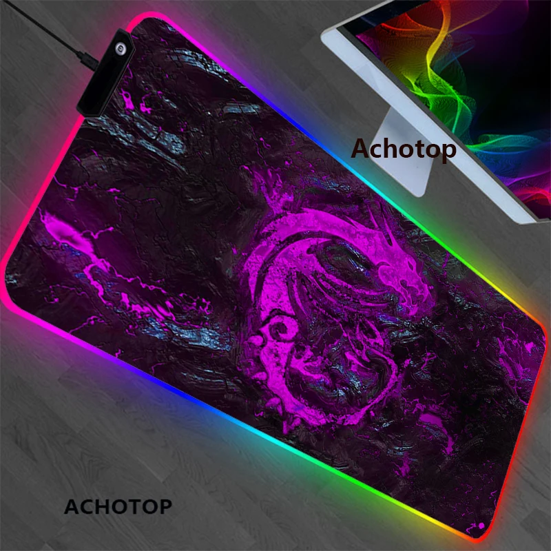 800X300Mm Xl Lockedge Rgb Large Gaming Mouse Pad Computer Gamer Tastiera Mouse Mat Led Msi Desk Mousepad Per Pc Gamer Desk Pad