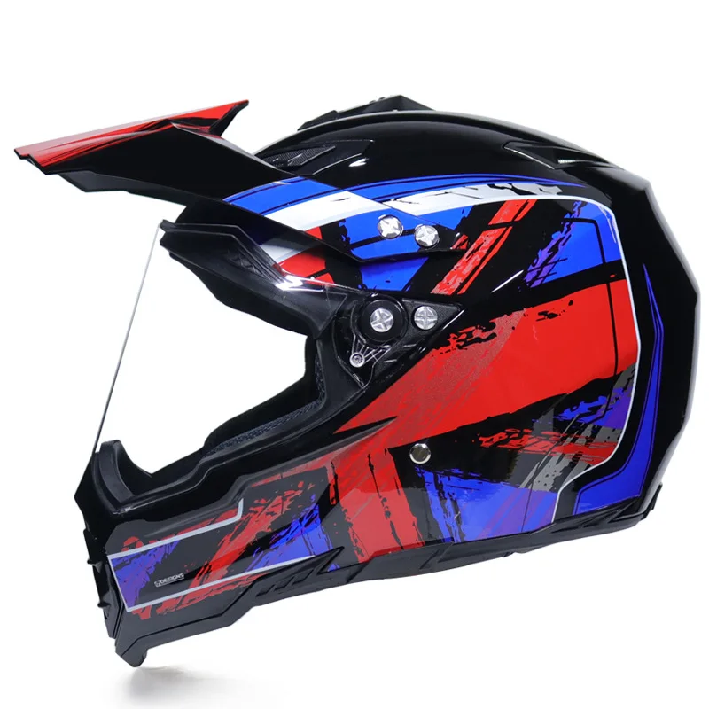 Гоночный Кроссовый мотоциклетный шлем DOT Casque Moto Capacete Moto Casco бездорожье полное лицо винтажный Кроссовый шлем для женщин 3 подарка - Цвет: 6