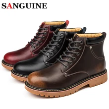 Мужские ботинки martin; Ботинки martin; Мужская обувь; повседневная кожаная обувь высокого качества; модные высокие кроссовки; удобные теплые износостойкие