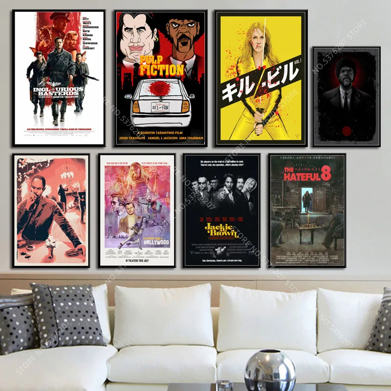 G093 Art Decor Quentin Tarantino Movie Series Kill Bill Reservoir Dogs Inglourious Basterds Wall Canvas Painting Silk Poster | Дом и сад
