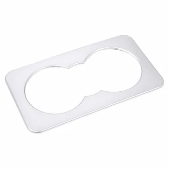 

Car Water Cup Trim Auto Inner Silver Plastic Decor Sticker Cover Waterproof