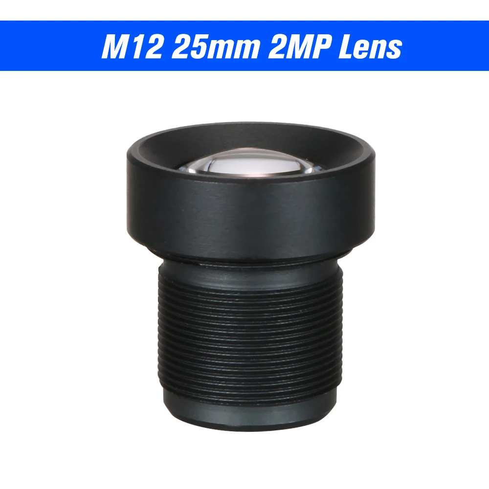 

1/3" 25mm Lens CCTV Lens M12 Mount Lens Wide Viewing Angle 12 Degree 2.0 Megapixel Suitable 1/3" 1/4" CCTV Security Camer Sensor