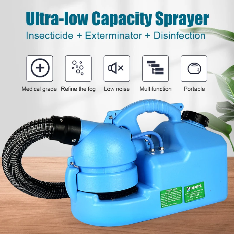 

7L Portable Mosquito Sprayer Electric ULV Fogger Insecticide Capacity Disinfection Machine Atomizer Fight Drugs 110V 220V