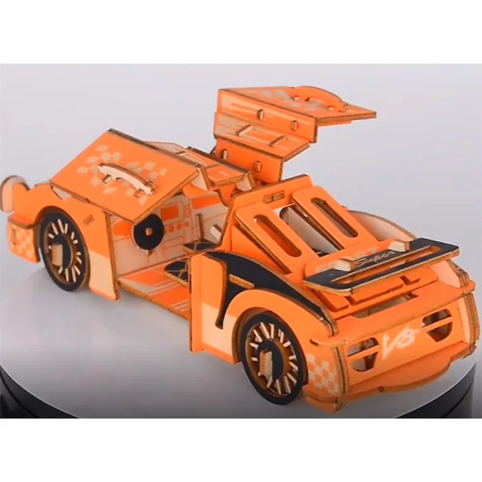 Горячая 3D Сборная модель автомобиля игрушка DIY образовательный подарок головоломка прочный для детей