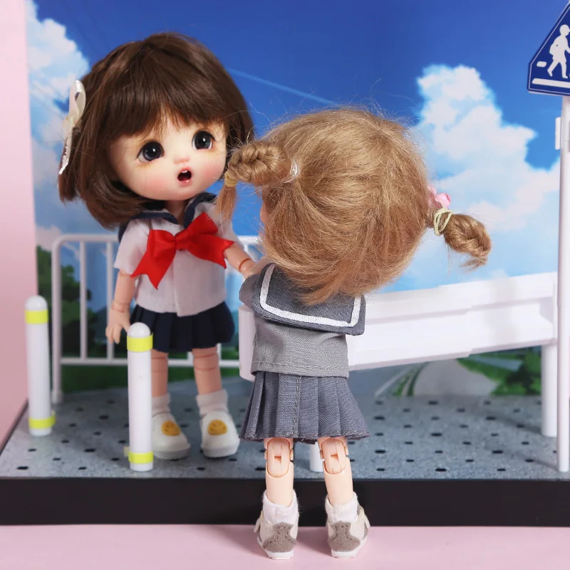 Ob11 одежда для малышей Красивая свинка 1/12 bjd Молли Красная Шапочка PICCODO моряк костюм куклы одежда юбка аксессуары для кукол