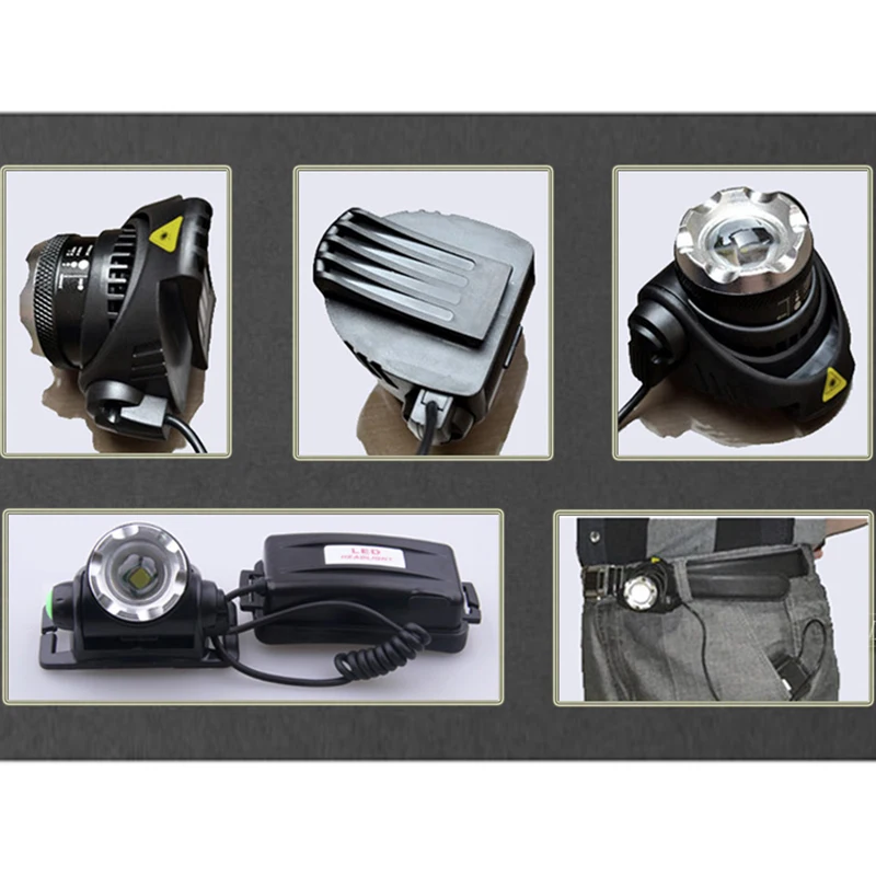 5000lm cree XML L2 T6 светодиодный налобный фонарь Водонепроницаемый выдвижной фонарик