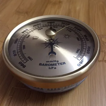 

70mm Metal Multifunction Thermometer Home Weather Station Air Pressure Wall Hanging Accuracy Analog Portable Barometer Gauge