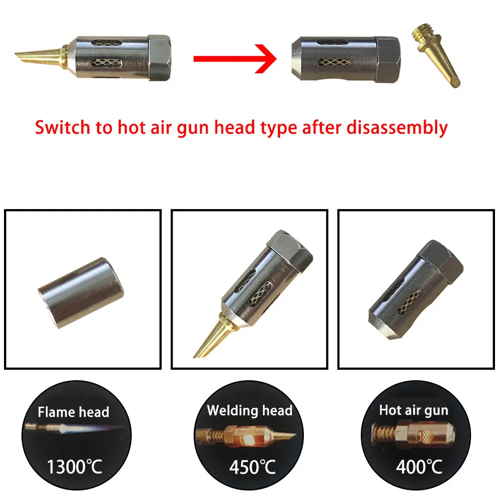 1300 Celsius Butane Gas Welding Soldering Irons Welding Pen Burner Blow Torch Gas Soldering Iron Cordless Butane Tip Tool