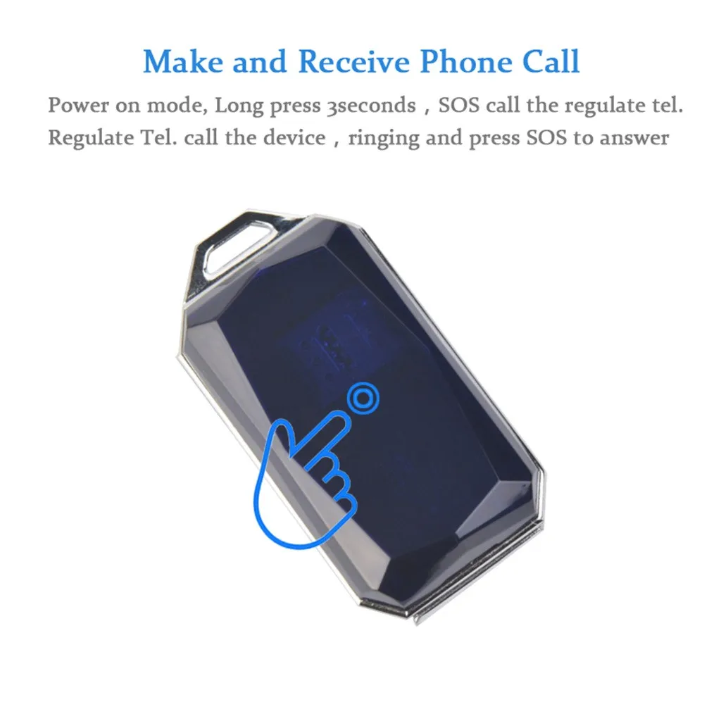 IP67 Водонепроницаемый модный кулон с драгоценным камнем GSM AGPS WiFi lbs SOS мини-локатор для детей студенческий автомобиль AUG30