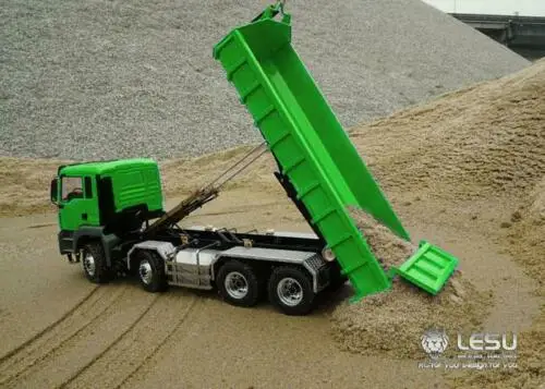 LESU 1/14 гидравлический цилиндр DIY MAN TGS 8*8 RC Dumper Truck звук металл шасси THZH0346