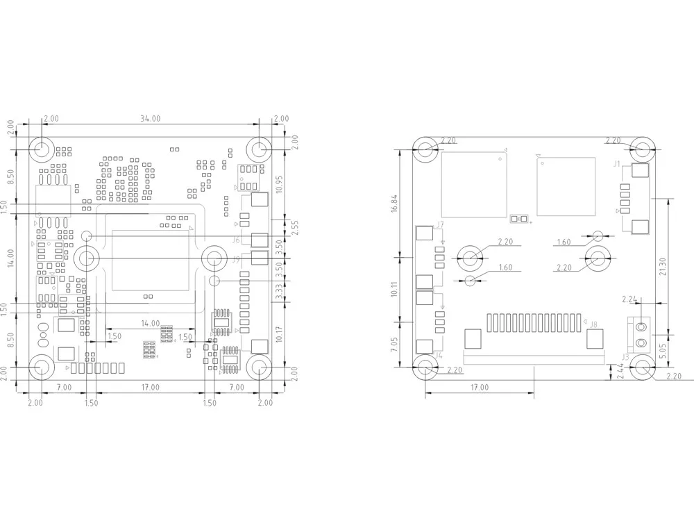 CS-MIPI-IMX307 para raspberry pi 4 3b +