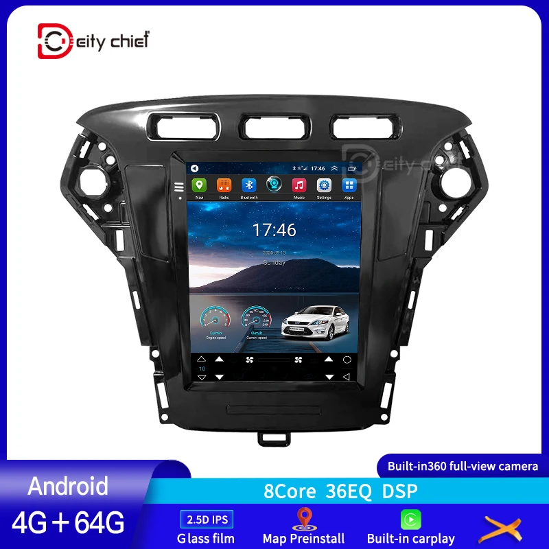 Автомагнитола для Ford Mondeo mk4 2011 2012 2013 2014 2015 GPS 2din Android мультимедийный плеер