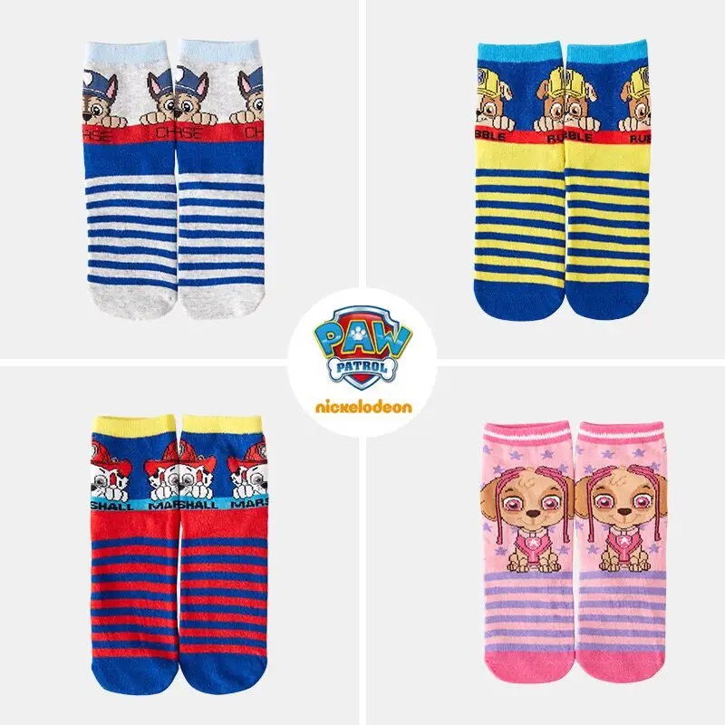 

New 2pcs =1 Pairs Genuine Paw Patrol cute Sock spring autumn children's sock for 3-9 years children toy birthday Christmas gift