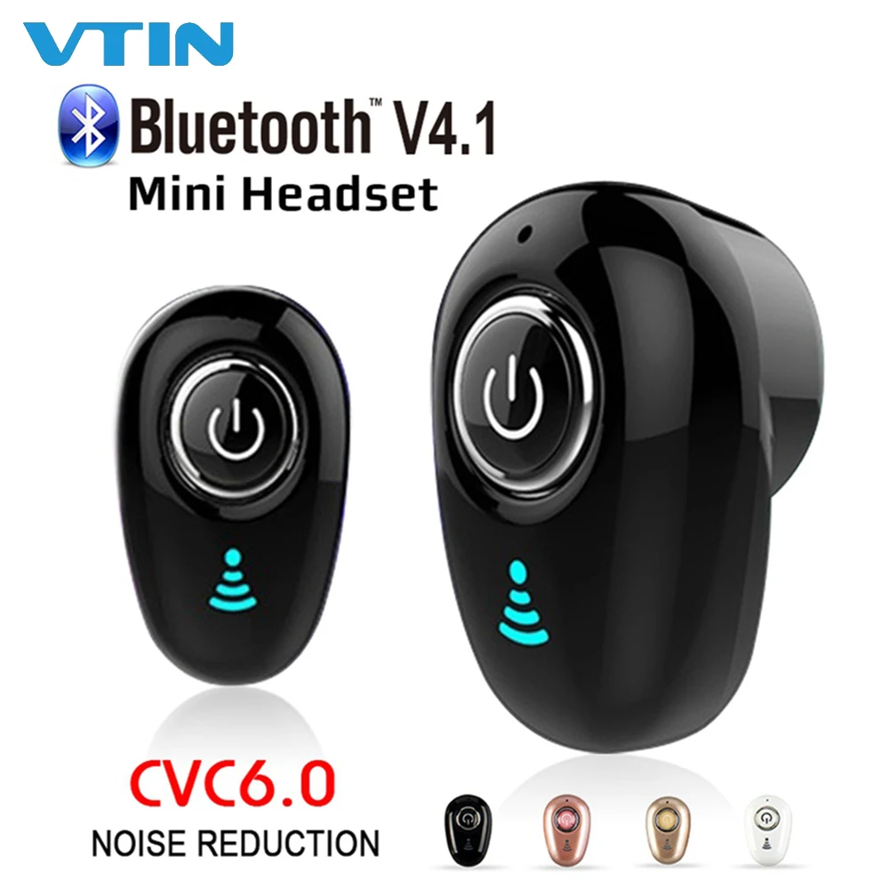 VTIN беспроводные мини наушники с Bluetooth невидимые вкладыши 4 1 стерео спортивные