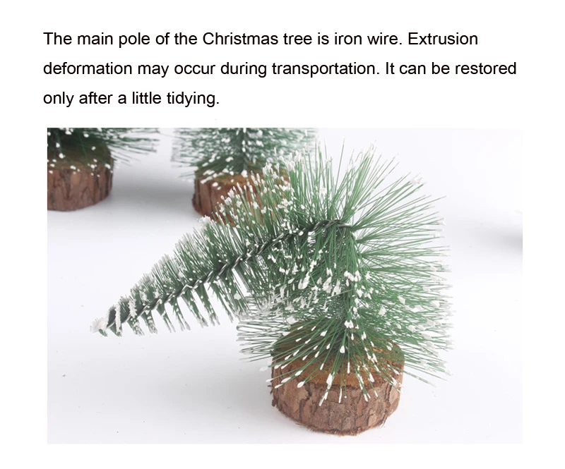 Mini Christmas Tree Small Christmas Tree Desktop Decoration Christmas Home Decoration with White Cedar Desktop Christmas Tree