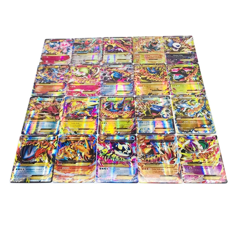 Takara Tomy Pokemon 100 шт. GX EX MEGA Flash Card Lost Thunder Card Коллекционная Подарочная детская игрушка