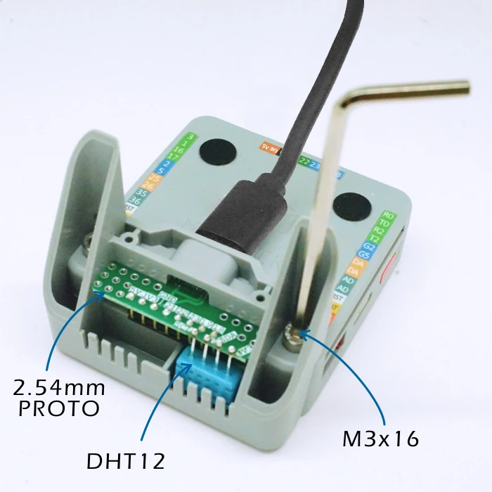 M5Stack DHT12 цифровой датчик температуры и влажности ESP32 для микропитона с постоянным основанием