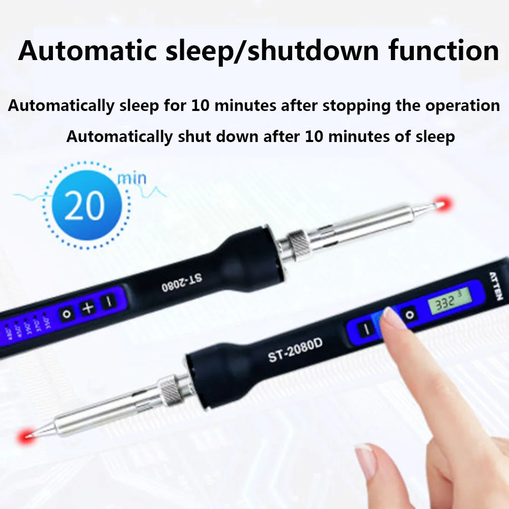 Goedkoop ATTEN ST 2065D ST 2080D ST 2150D LED digitale display thermostaat elektrische ijzer automatische slaap shutdown temperatuur verstelbare