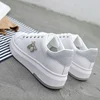 Women Casual Shoes 2022 New Women Sneakers Fashion Breathable PU Leather Platform White Women Shoes Soft Footwears Rhinestone ► Photo 2/4