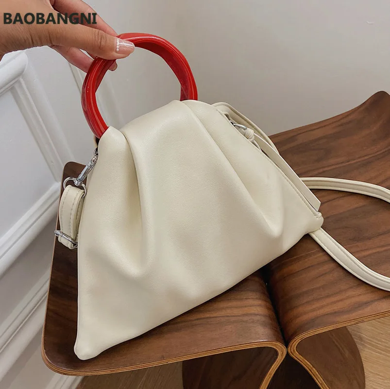 

High-quality Ladies Dumpling Bag New Fold Hand Bag Korean Version of The Trendy Net Red One-shoulder Messenger Female Bag