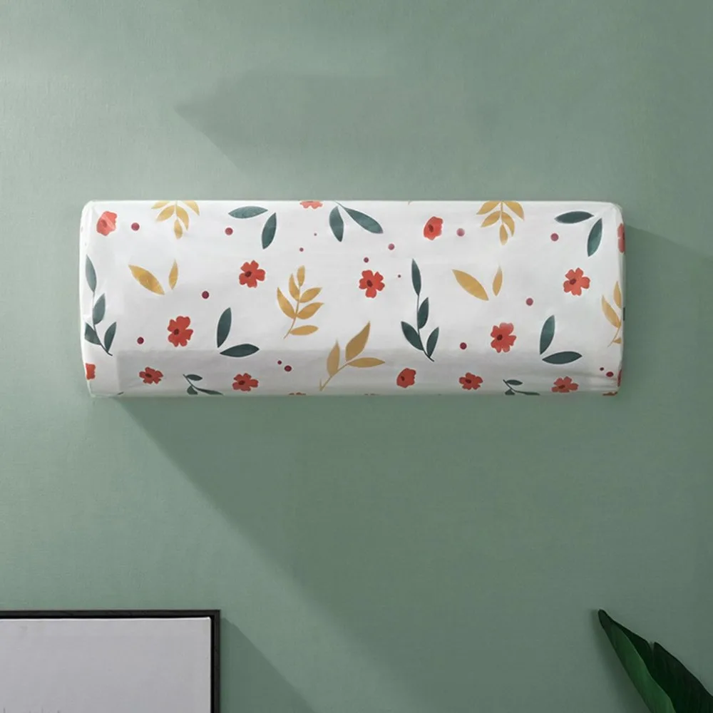 

Modern Design Floral Air Conditioning Cover Cartoon Flower Elastic Dustproof Covers Wall Hanging Air-conditioner Covers