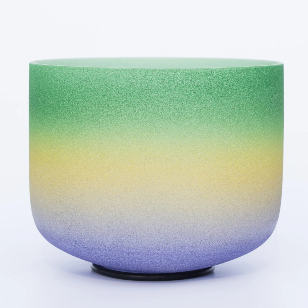 8 &quotNote F сердце чакра радужные цветные матовые кварцевые хрустальные поющие