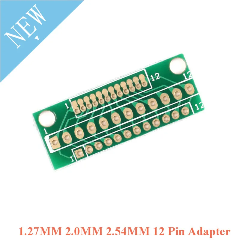 

10pcs 1.27MM 2.0MM 2.54MM 12 Pin Adapter Board Connector 12P For Wireless Modules