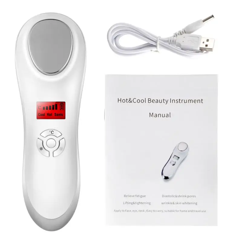  Face Photon Microcurrent Mesotherapy LED Light Therapy Radio Frequency RF Lifting Facial Ultrasonic