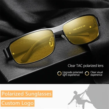 

TTLIFE Personalized Custom Logo Polarized Night Vision Anti-Glare Driving Sunglasses Men Small Square Frame Uv400 Eyeglass
