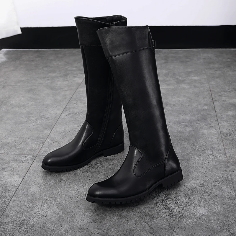 Horse Riding Boots Male Microfibre Leather Rider Boots Equestrian Equipment for Summer Winter Outdoor Sports