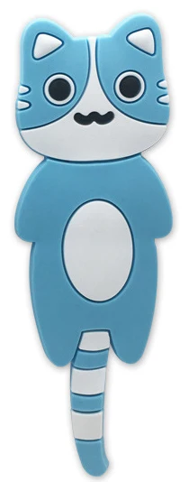 Blue Cat Горячая Новинка Прекрасный Многофункциональный мультяшный Кот Лиса магнит на холодильник стикер на холодильник креативные крючки силикагель и железо - Цвет: Blue Cat