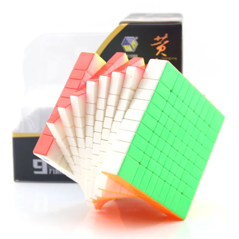 YuXin Хуанлун 9x9x9 безопасный ABS пластик профессиональный конкурс магический куб быстро ультра-Гладкий 9x9 Скорость головоломка, куб, детские игрушки подарок