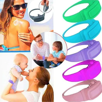

1pc Hand Sanitizer Bracelet Portable Clean Wristband Hand Silicone Bracelet Dispenser Band Squeezes Bottle Disinfectant Bracelet