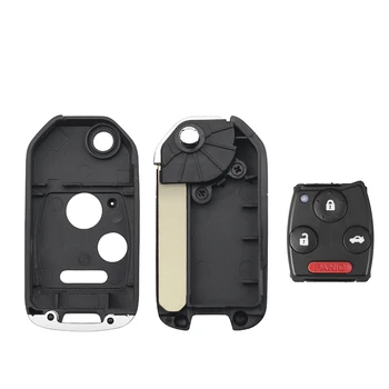 KEYYOU pulsanti 2/3/4 custodia a conchiglia per chiave a distanza per auto modificata per Honda Accord Civic 2006-2011 CRV 2018 Pilot fit con pulsantiera - KEYYOU pulsanti 2 3 4 custodia a conchiglia per chiave a distanza per auto modificata
