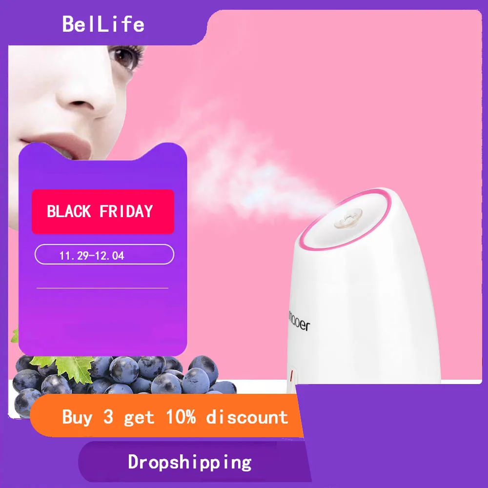 

Professional Sauna Face Steamer Nano Face Moisturizer Ultrasonic Vaporizer Inhale Water Vapor Machine Face Skin Nebulizers Spa