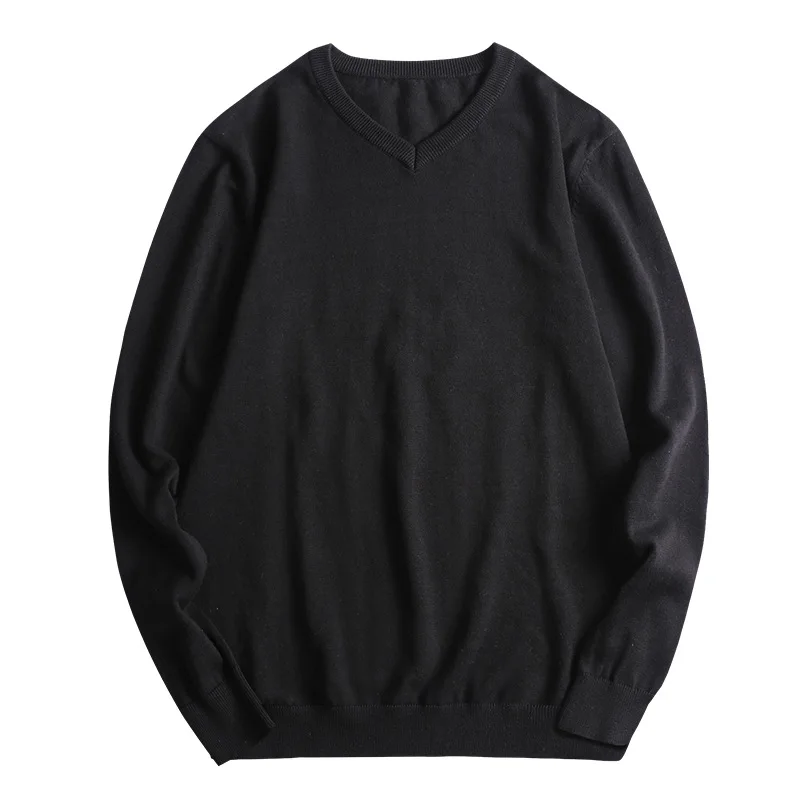 Large Size 8XL Knit Sweater Men Pullover Sweaters 100% Cotton V-neck Casual Pull Homme Solid Color Mens Basic Pullovers Large Size 8XL Knit Sweater Men Pullover Sweaters 100% Cotton V-neck Casual Pull Homme Solid Color Mens Basic Pullovers