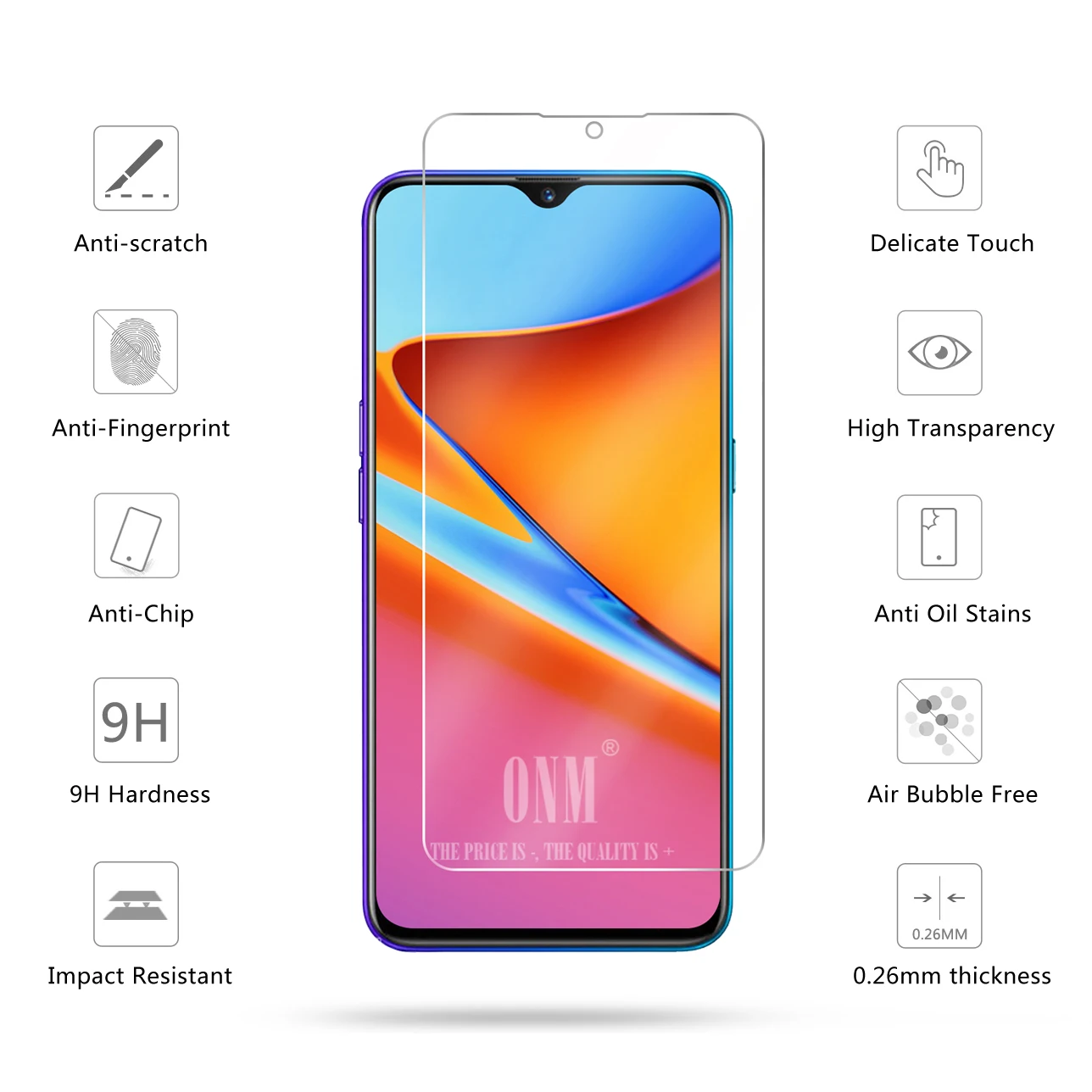2 шт закаленное стекло для Realme XT 730G защитное стекло 2.5D 9H Премиум Закаленное стекло для Realme XT 730G защитная пленка