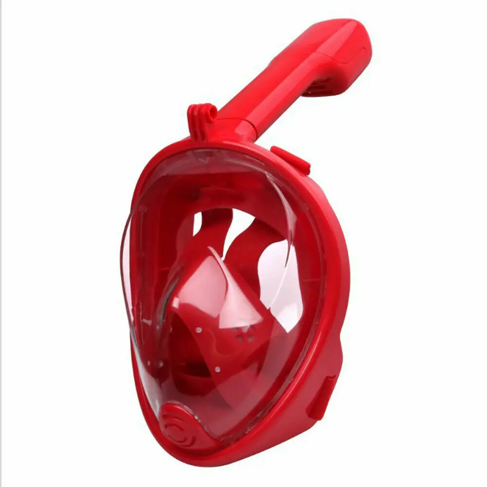 Крутая маска для лица, поверхность для подводного плавания, профессиональные защитные очки для плавания, для дайвинга, для дыхания, без камеры - Цвет: Red L