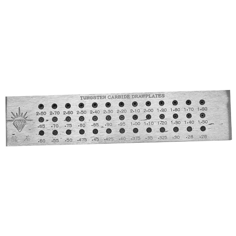 

0.26-2.8 Tungsten Carbide Wire Drawplate for Jewelry Making Round Shape Drawplate, Jewelry Tool