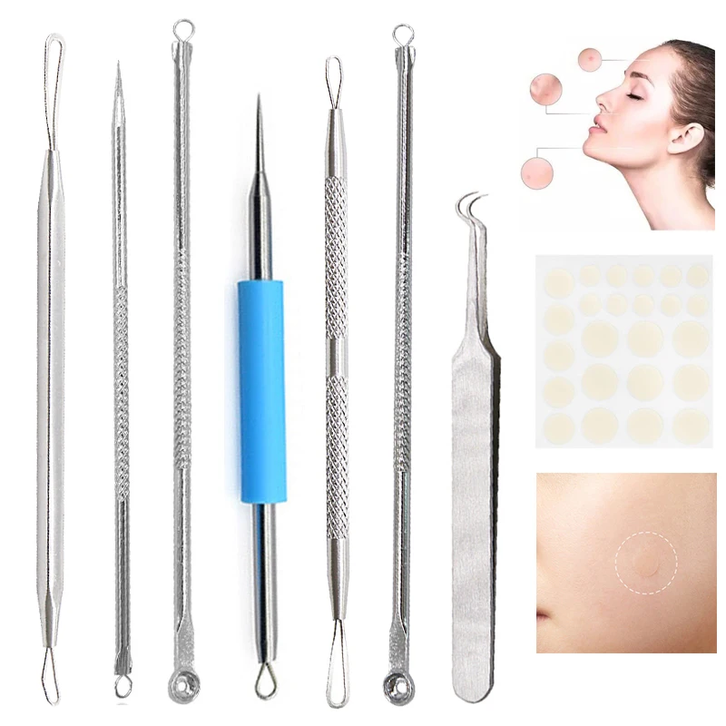 1 комплект для удаления угрей акне иглы прыщей инструмент Blackhead Чистка Пор