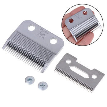 

high quality 2pcs W-1 Profession 2-Gat Replacement Clipper Blade Trimmer 440C Moveable Blade