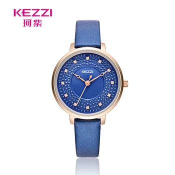 

KEZZI Women Fashion Watches Luxury Butterfly Watch Ladies Quartz Leather Watch Simple Dress Wristwatch Reloj Mujer