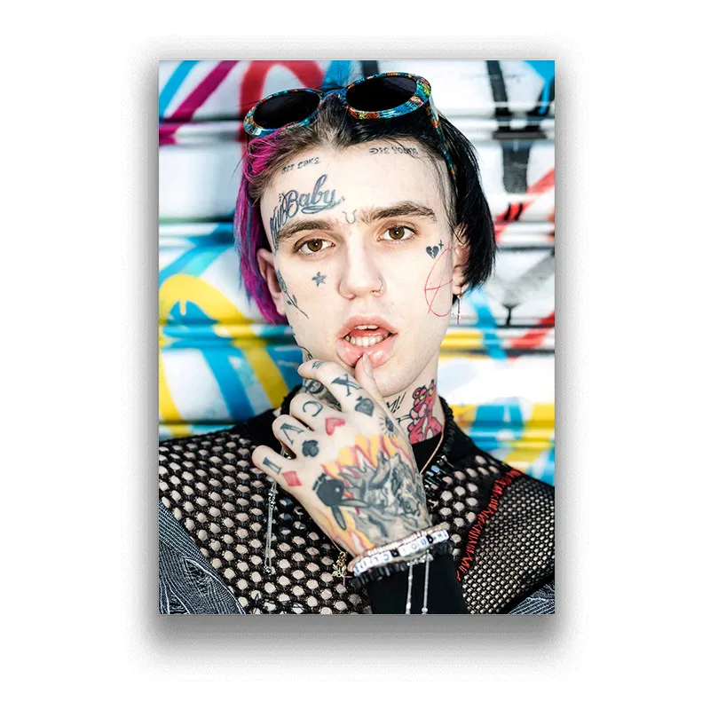 Бумага с белым покрытием Lil Peep картина для украшения дома гостиной спальни
