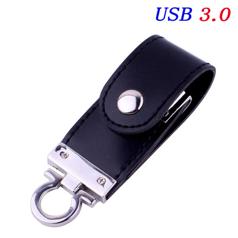 Black JASTER настраиваемый логотип металлическая кожа USB3.0 флэш-накопитель 4 ГБ 8 ГБ 16 ГБ 32 ГБ 64 ГБ бизнес-ключ USB2.0 интерфейс карта памяти подарок - Цвет: Black